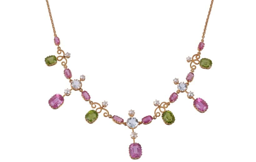 Inline Image - An Edwardian multi gem set necklace, circa 1910 | Est. £300-500 (+fees), August 2020