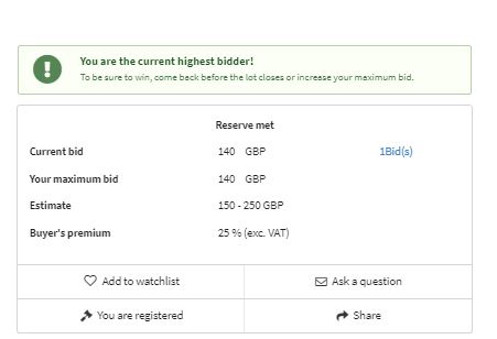 Timed Online Auction - current highest bidder message.JPG