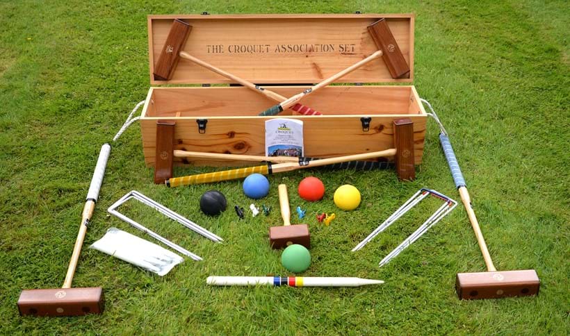 Inline Image - Lot 465: A part croquet set by Wood Mallets, New Zealand | Est. £300-500 (+fees)