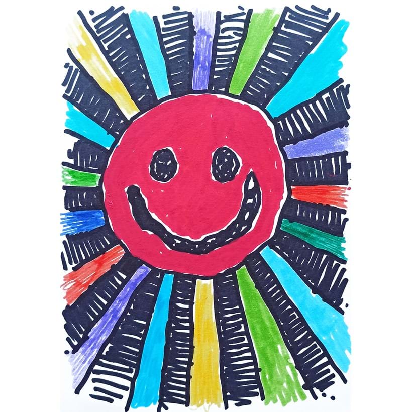 Inline Image - Lot 276: Jake and Dinos Chapman, 'Solar Anus, 2020', Pen on paper | Sold for £750