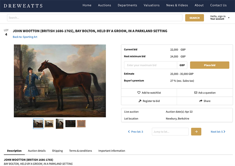 820W Next Minimum Bid