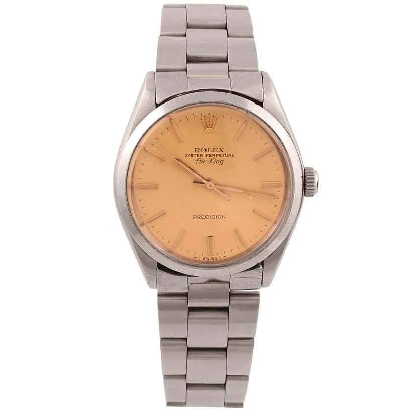 Inline Image - Rolex Airking, ref. 5500, a stainless steel bracelet watch, circa 1977 | Sold for £600 (hammer price), 3 December 2015