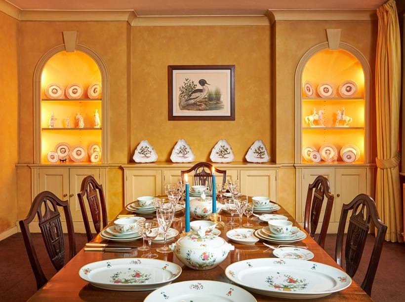 Inline Image - Lot 204: Jerome Trollier (British 20th century), 'Ducks at the water's edge', Lithograph printed in colours, Est. £100-150 (+fees)  | Lot 43: A set of four Meissen trefoil serving dishes painted with birds, late 19th century, Est. £300-500 (+fees) | Lot 83: A modern Limoges 'Bal Masque de Marie Pierre Boitard pour Haviland' part dinner and breakfast service, Est. £500-700 (+fees) | Lot 73: A selection of modern Continental porcelain, Est. £300-500 (+fees)