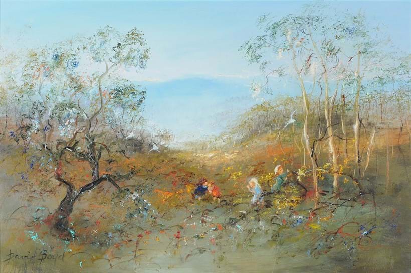 Inline Image - Lot 110: David Boyd (Australian 1924-2011), 'Pathway Through the Mountains', Oil on canvas laid to board | Est. £8,000-12,000 (+fees)