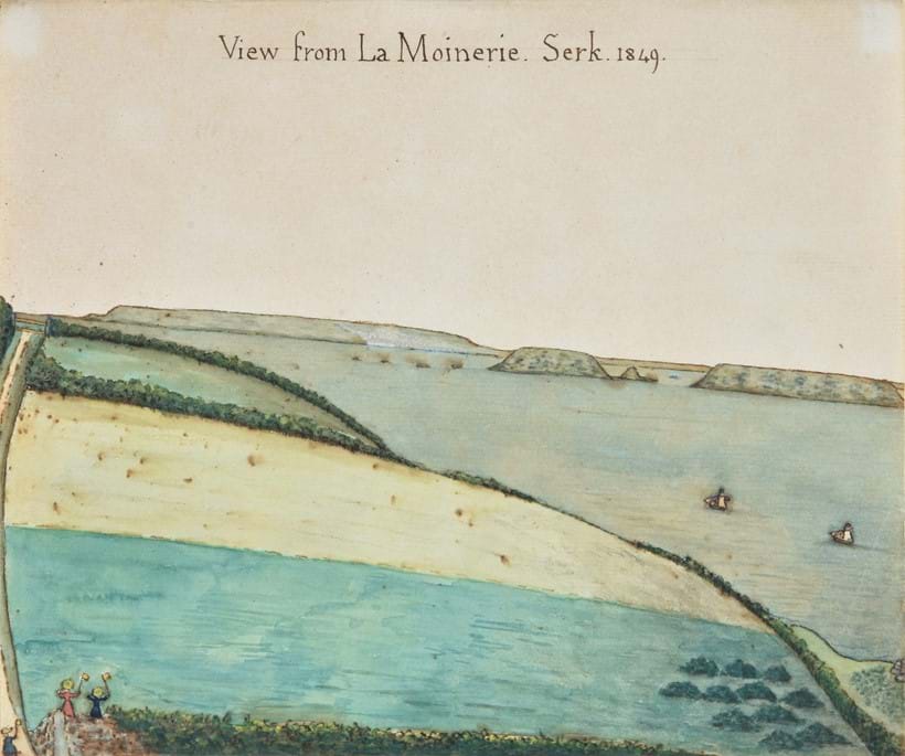 Inline Image - Lot 120: Channel Islands School (19th century), 'A view of La Moinerie, Serk, 1849', Pen, ink and watercolour | Est. £4,000-6,000 (+fees)