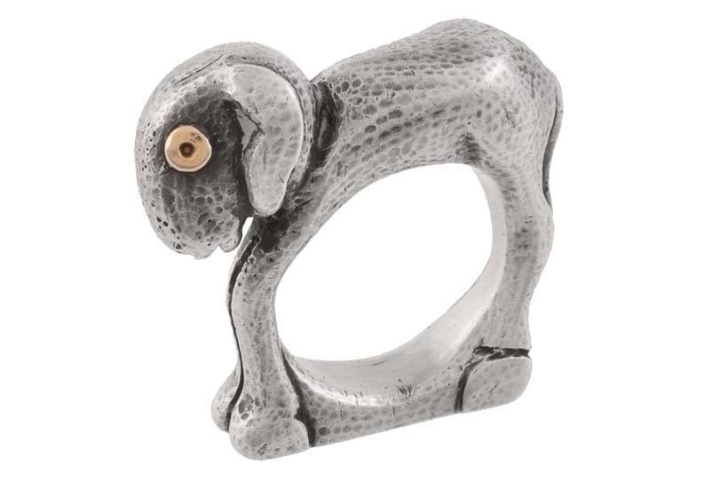Inline Image - Lot 247: A 1940s silver lamb ring by Mosheh Oved | Est. £2,000-3,000 (+fees)