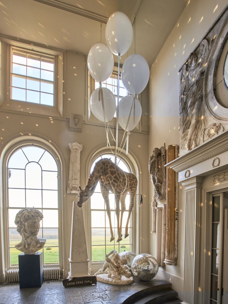 Lot 320: 'Flying Giraffe' by James Perkins Studio, of recent manufacture