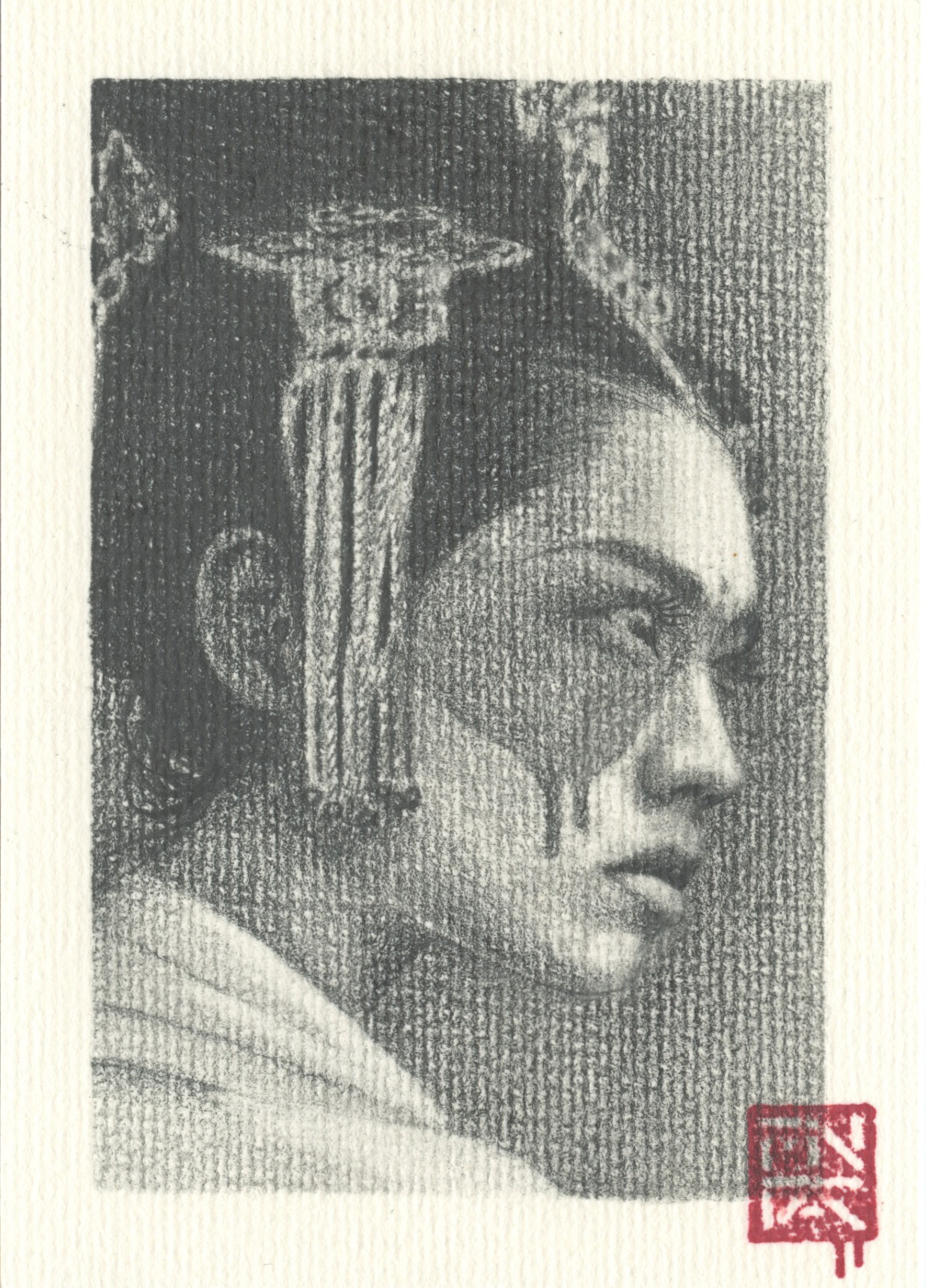 Inline Image - Lot 363: FIN Dac, 'Untitled, 2020', Graphite Pencil on Paper | Sold for £2,200