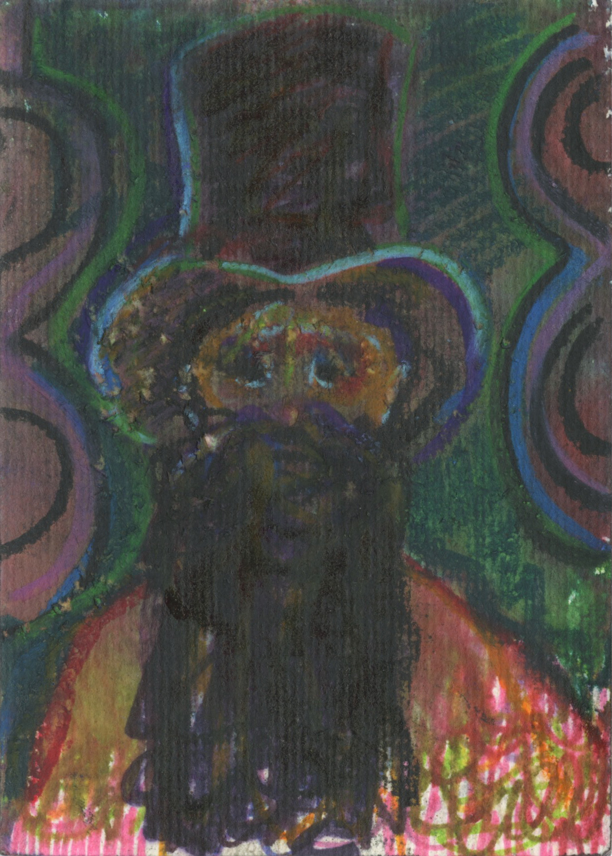 Inline Image - Lot 413: Ryan Mosley, 'Untitled, 2020', Ink and Pastel on Paper | Sold for £650