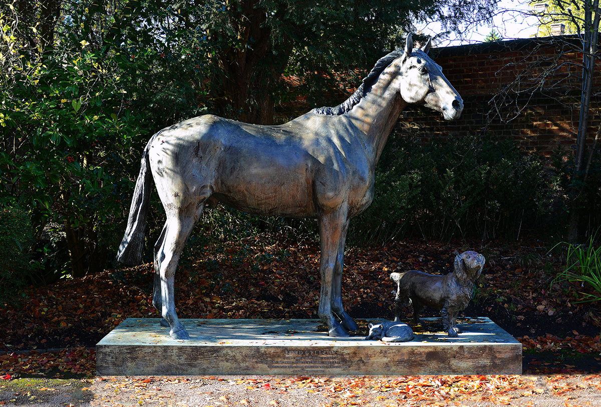A Patinated Bronze Model of Racehorse, Lord Gyllene, by Sculptor Caroline Wallace up for Auction