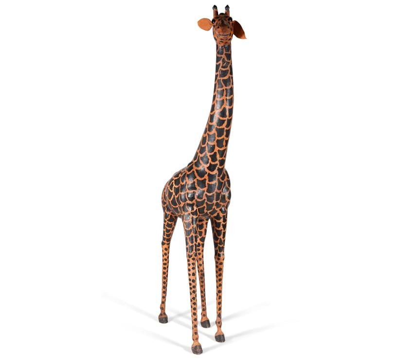 Inline Image - Lot 439: A painted papier-mâché model of a giraffe, 20th century | Est. £400-600 (+fees)