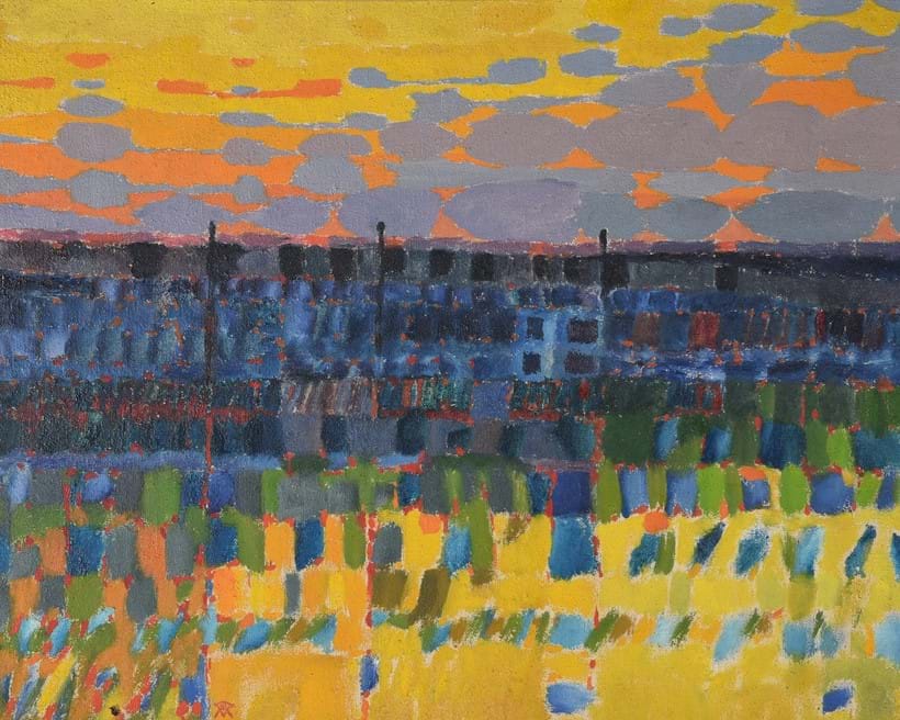 Inline Image - Colin Middleton (Irish 1910-1983), 'Sundown: Carnalridge. No. 2', Oil on canvas | Est. £3,000-5,000 (+fees)