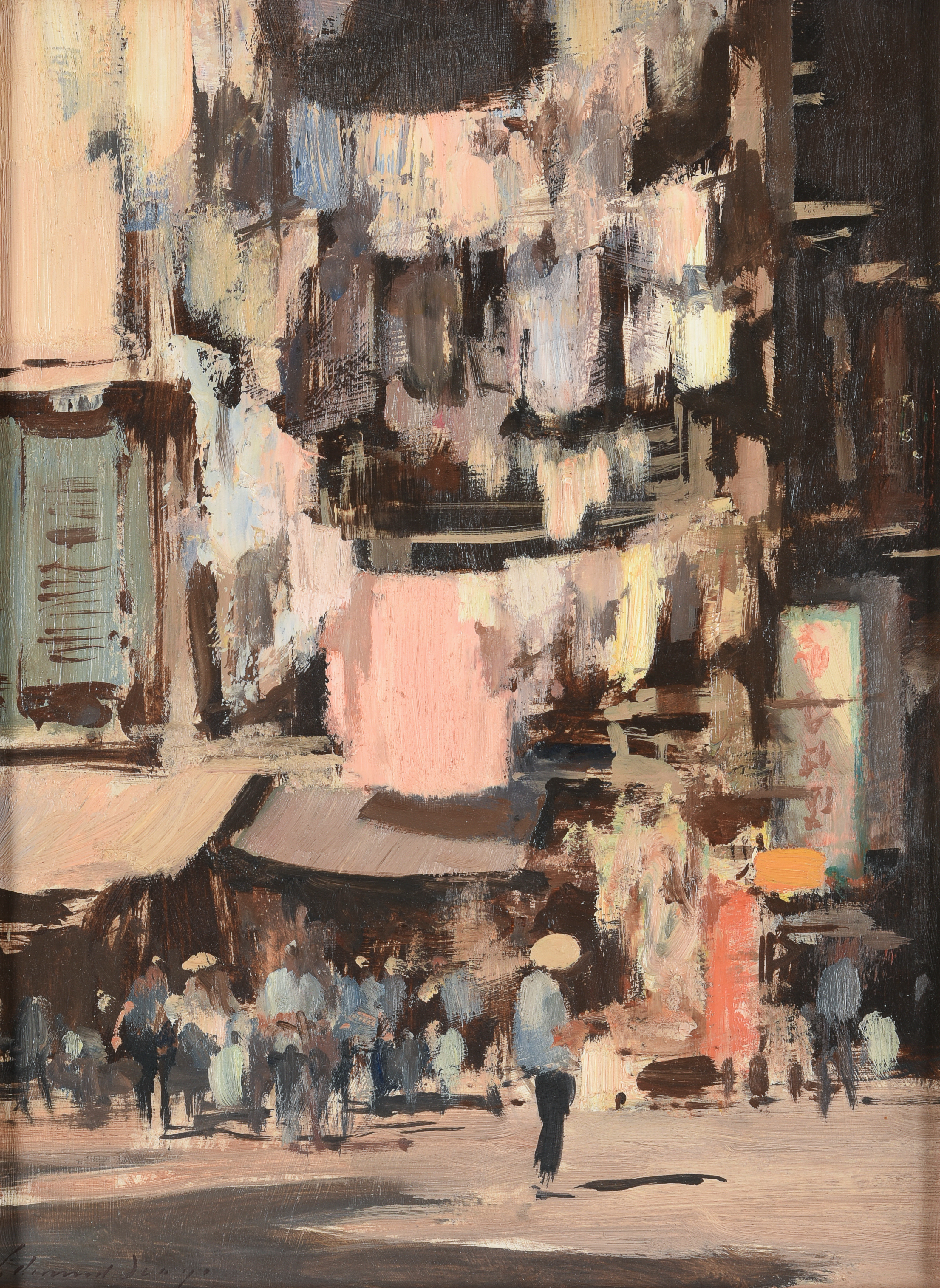 Inline Image - Edward Seago (British 1910-1974), 'Street in Hong Kong', Oil on board | Est. £15,000-25,000 (+fees)