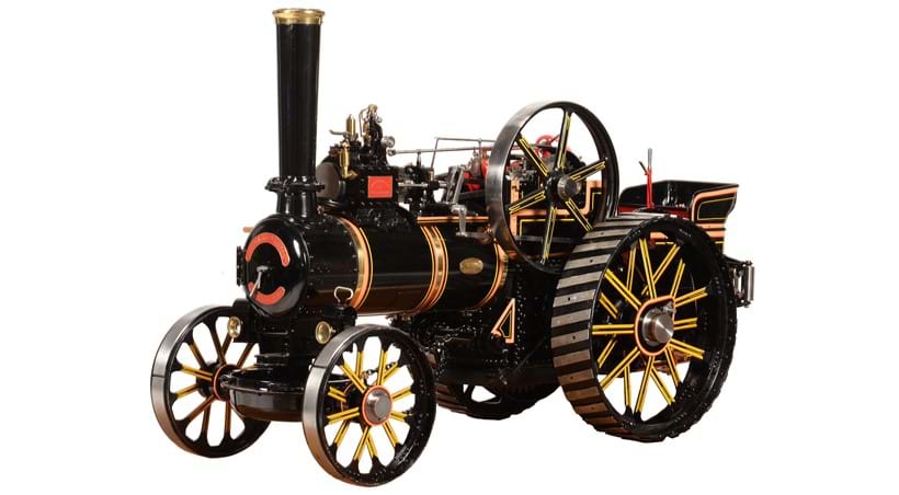 Inline Image - Lot 93: An exhibition standard, bronze medal winning model of a 2 inch scale Fowler A7 agricultural traction engine | Est. £4,000-5,000 (+fees)
