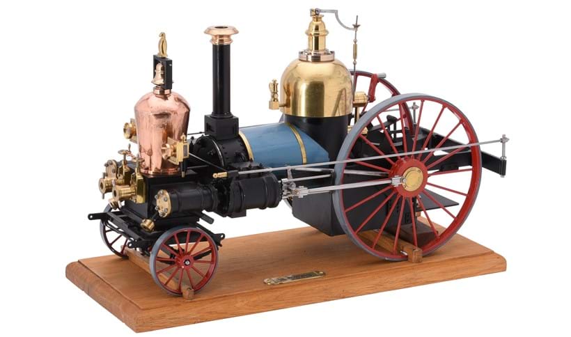 Inline Image - Lot 90: An exhibition standard approximate 1 inch scale model of the first steam fire engine built for New York City in 1840 | Est. £3,000-5,000 (+fees)