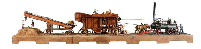 Inline Image - Lot 112: A very large diorama model of a Foster of Lincoln Threshing Machine | Est. £5,000-10,000 (+fees)