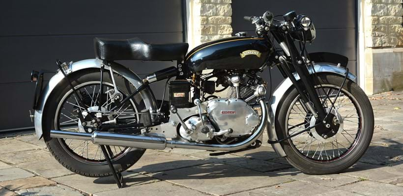 Inline Image - Lot 130: 1950 Vincent 499CC Comet, Registration No. PFC 674, Frame No. RC/1/5905. Rear Frame No. RC/1/5905, Engine No. F5AB/2A/4005, First registered the 31st day of May 1950 | Est. £25,000-30,000 (+fees)