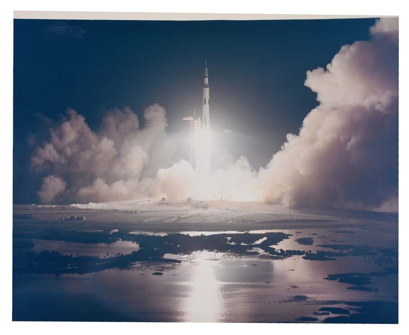 Inline Image - Lot 337: Apollo 17. Last lift off to the Moon [large format] | Est. £600-800 (+fees)