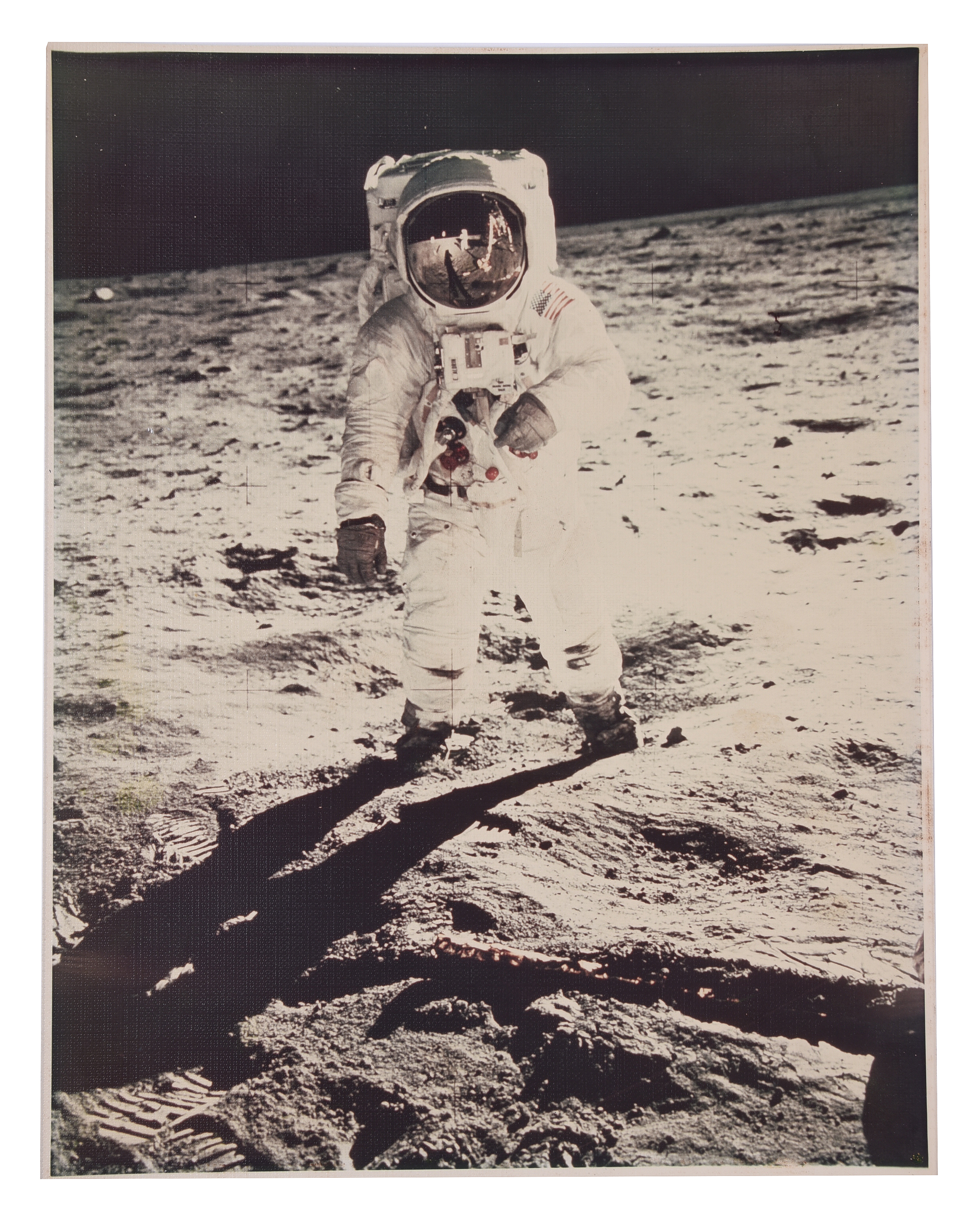 Inline Image - Lot 197: Apollo 11. The celebrated Life Magazine cover photo of Buzz Aldrin on the Moon [large format] | £2,000-3,000 (+fees)