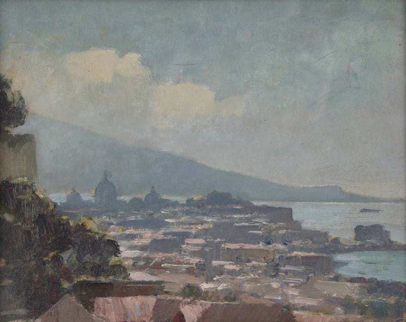 Inline Image - Lot 110: λ Edward Seago (British 1910-1974), 'A panoramic view of Sorrento, Italy', Oil on board | Est. £3,000-5,000 (+fees)