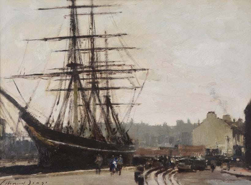 Inline Image - Lot 114: λ Edward Seago (British 1910-1974), 'The Cutty Sark, a sketch', Oil on board | Est. £5,000-8,000 (+fees)