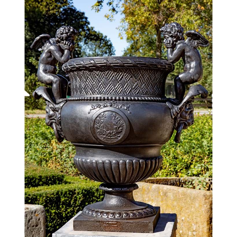 Inline Image - Lot 54: After Claude Ballin I (1615-1678), a French cast iron urn, cast by A. Durenne, late 19th century | Est. £6,000-9,000 (+fees)