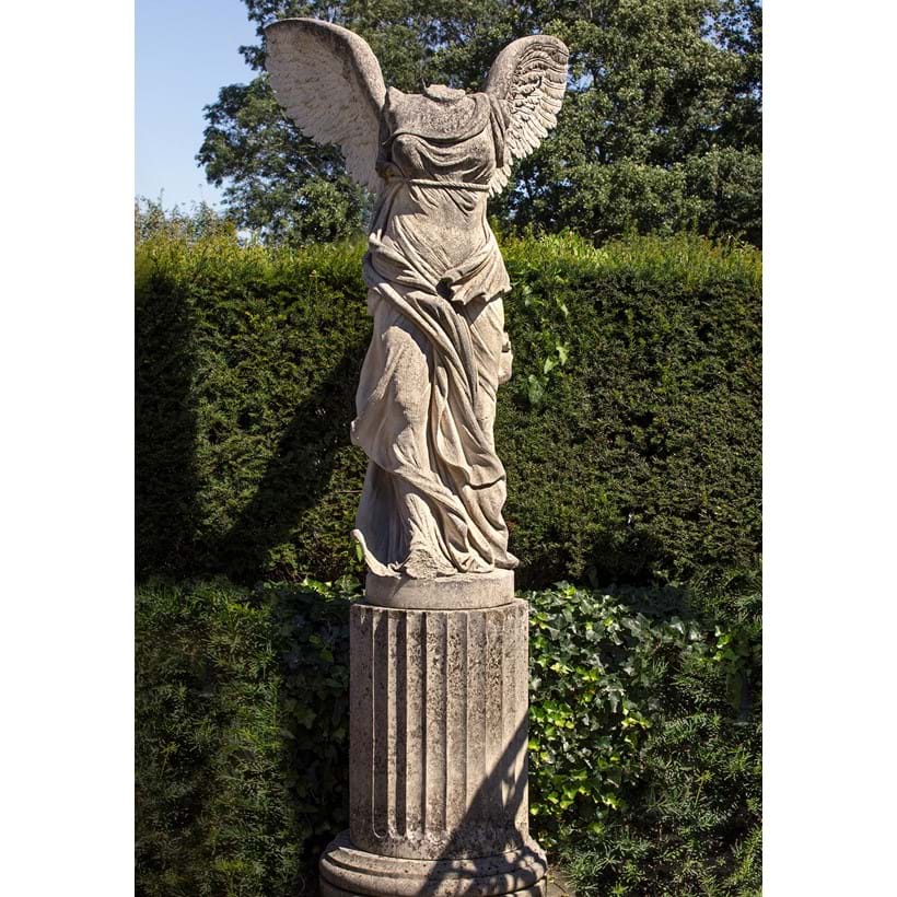 Inline Image - Lot 145: A sculpted limestone model of the Samothrace Nike, 20th century, carved after the Antique | Est. £15,000-20,000 (+fees)