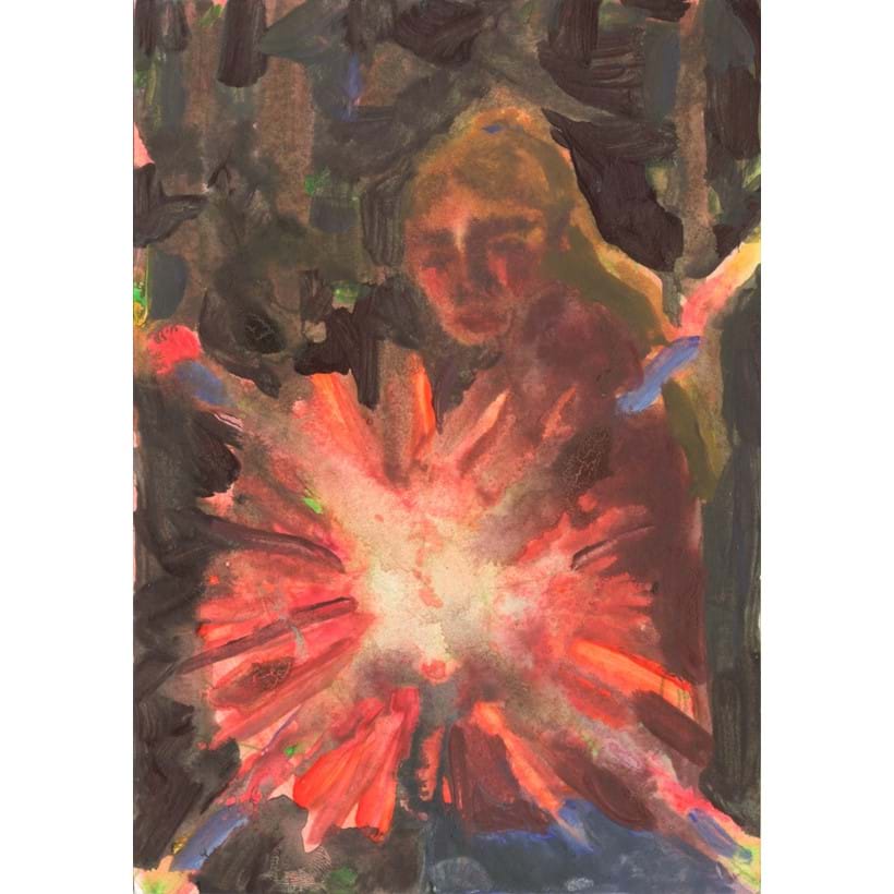 Inline Image - Lot 209: Rebecca Harper, 'Search, Torch, Touch, 2021', Signed verso | Sold for £500