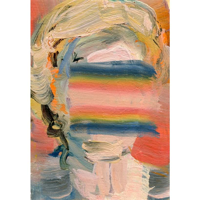 Inline Image - Lot 354: Diana Copperwhite, 'Edna, 2021', Oil on Card | Sold for £550