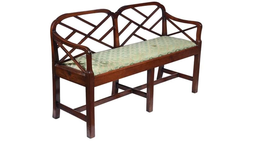 Inline Image - Lot 29: A mahogany chair back settee, late 18th century and later | Est. £1,500-2,500 (+fees)