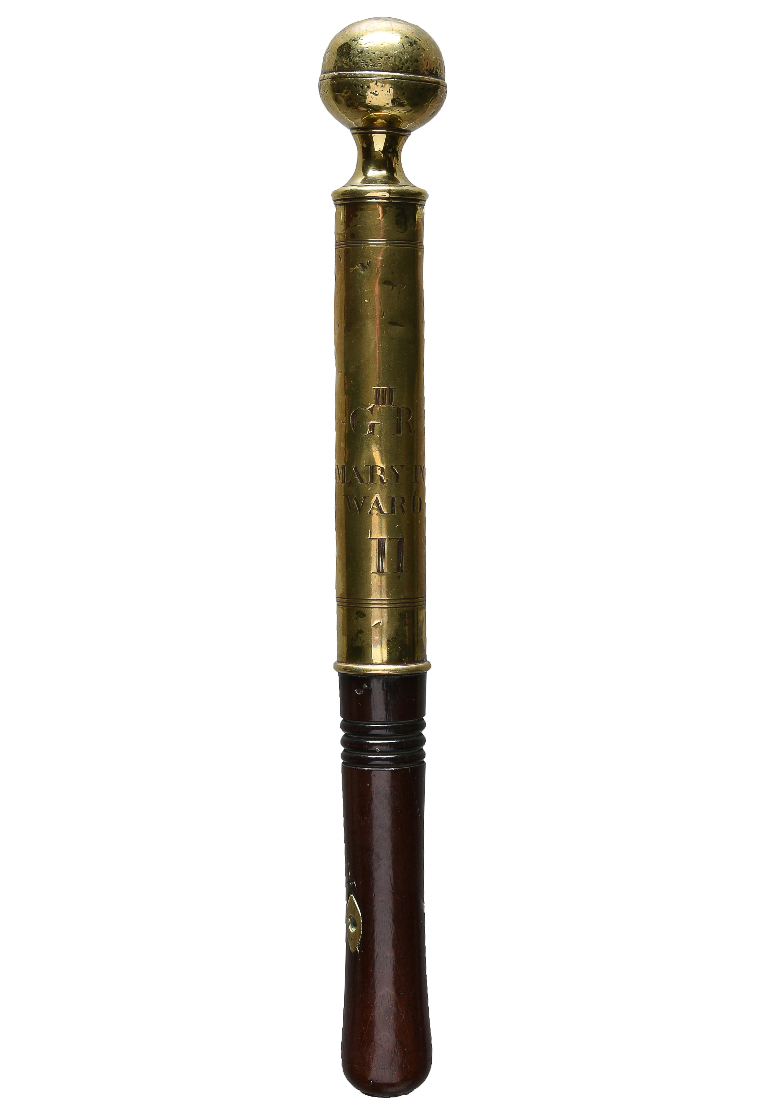 Inline Image - Lot 426: A George III wood and brass Bristol tipstaff | Est. £800-1,200 (+fees)