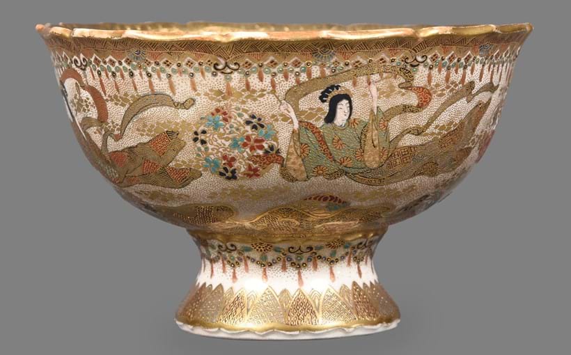 Inline Image - Lot 661: HODODA: A Japanese Satsuma Pottery Bowl | Est. £600-800 (+fees)