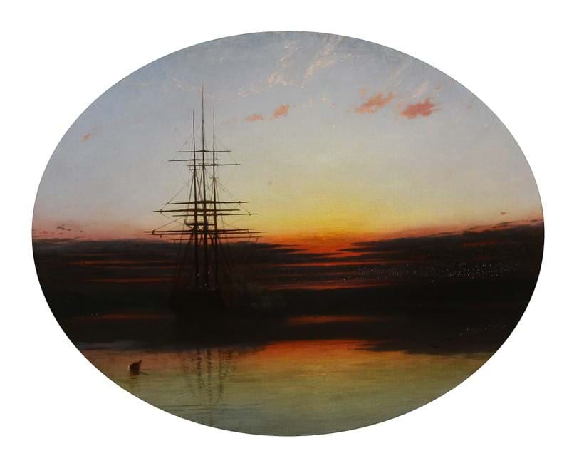 Inline Image - Lot 12: James Francis Danby (British 1816-1875), After Francis Danby, 'The Evening Gun - A Calm on the Shore of England', Oil on canvas | Est. £5,000-8,000 (+fees)