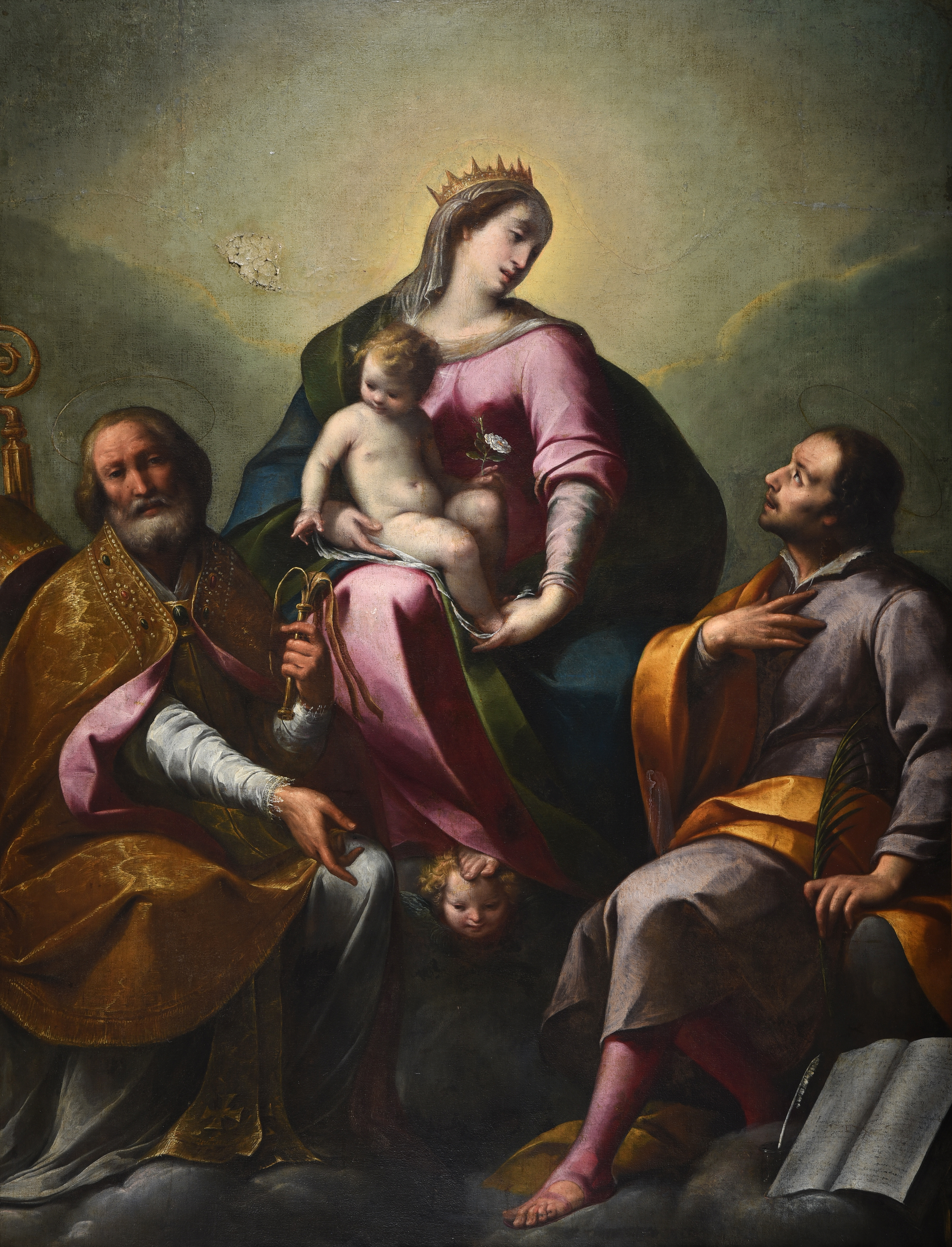 Inline Image - Lot 76: Attributed to Carlo Francesco Nuvolone (Italian 1609-1661), 'The Madonna and Child with saints', Oil on canvas | Est. £15,000-20,000 (+fees)