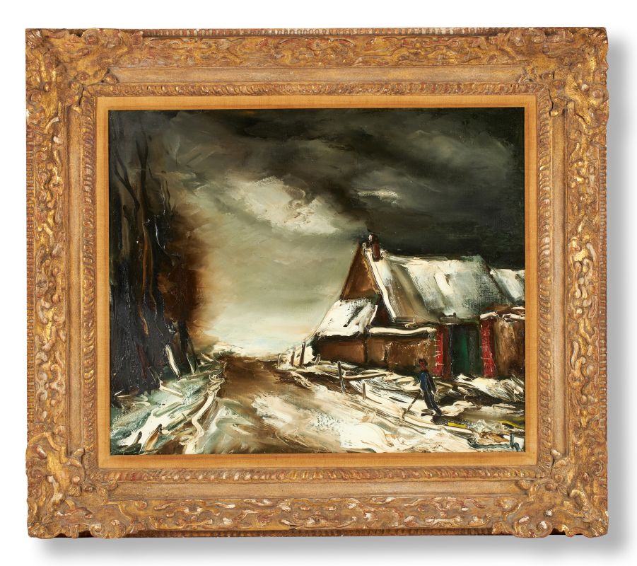 Lot 32: MAURICE DE VLAMINCK (FRENCH 1876-1958), PAYSAGE D'HIVER