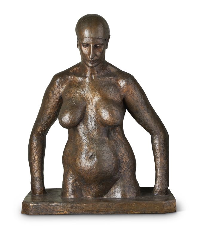 Lot 35: JACOB EPSTEIN (BRITISH 1880-1959), GERTRUDE, THE BATHER