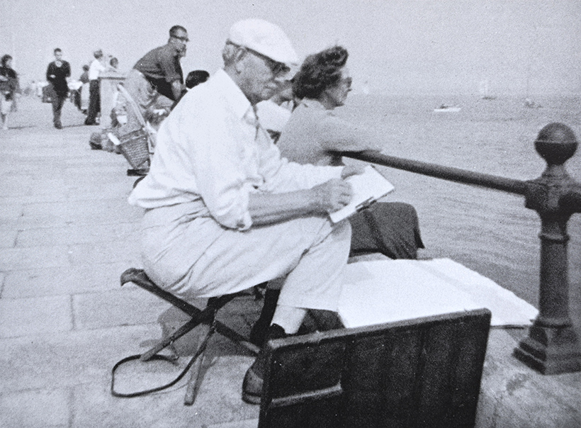 Maze Painting From The Pier At Cowes, 1954