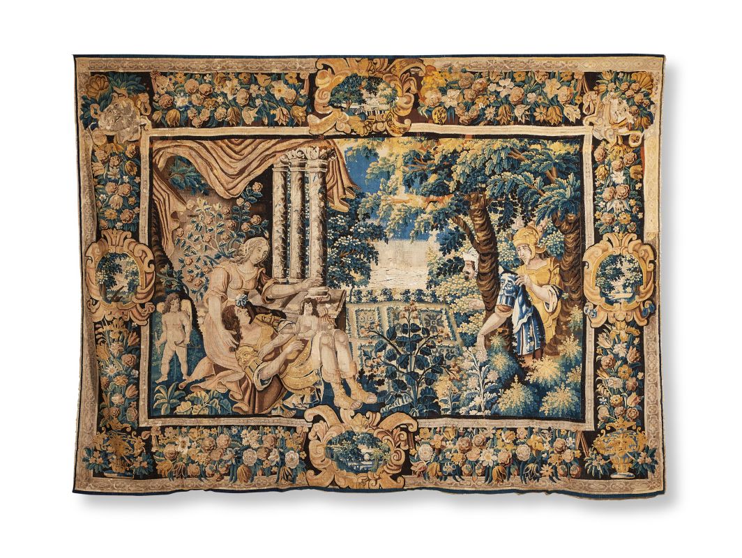 Lot 70: AN AUBUSSON VERDURE TAPESTRY, PROBABLY FIRST HALF 17TH CENTURY