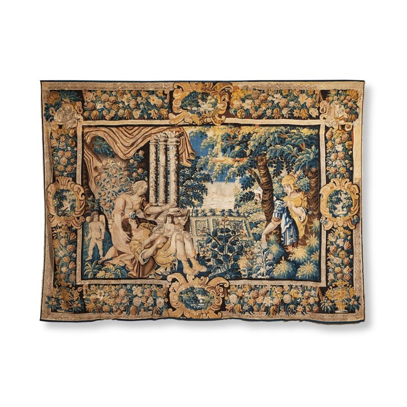 Lot 70: AN AUBUSSON VERDURE TAPESTRY, PROBABLY FIRST HALF 17TH CENTURY