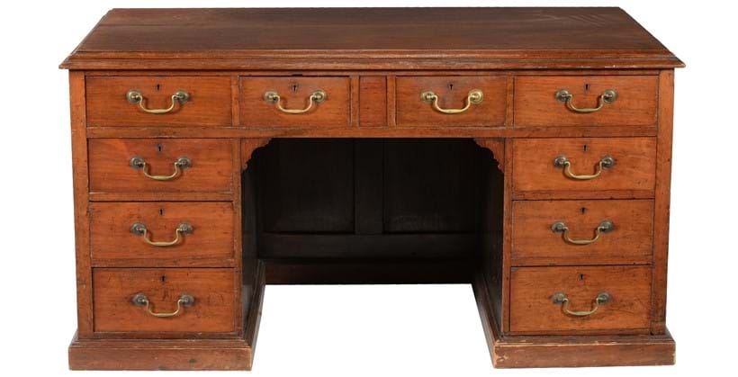 Inline Image - Lot 488: A Victorian mahogany kneehole desk, circa 1880 | Est. £300-500 (+fees)