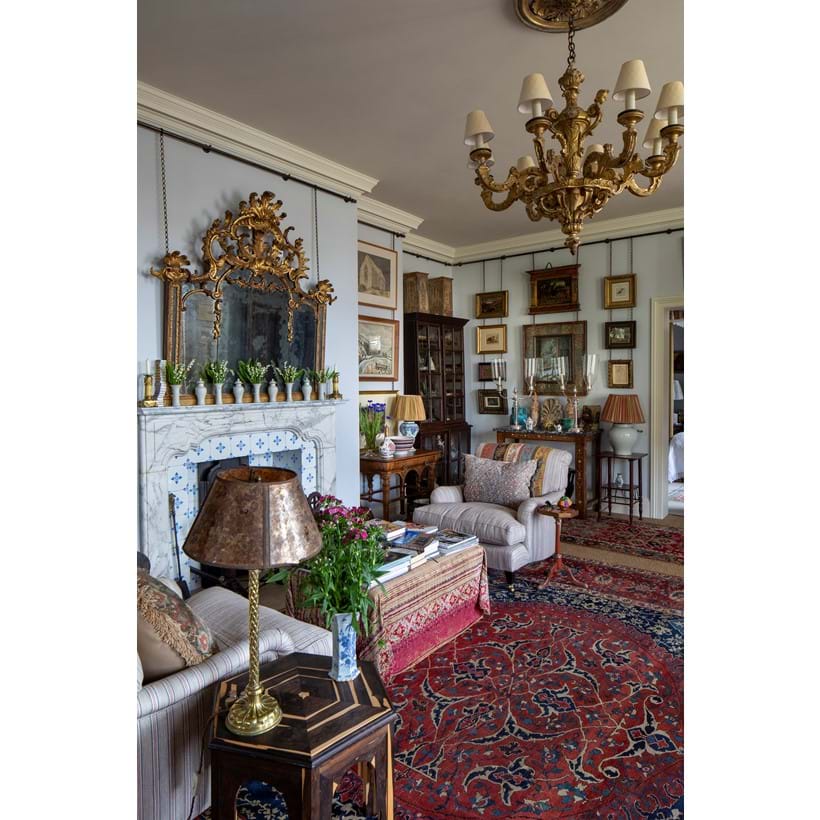 Inline Image - Drawing Room | Robert Kime's London Home from 'British Designers at Home' by Jenny Rose-Innes (Hardie Grant) Photography ©Simon Griffiths