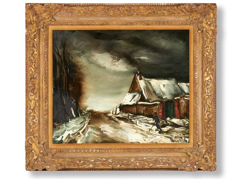 Inline Image - Lot 32: λ Maurice de Vlaminck (French 1876-1958), 'Paysage d'hiver', oil on canvas | Est. £40,000-60,000 (+fees)