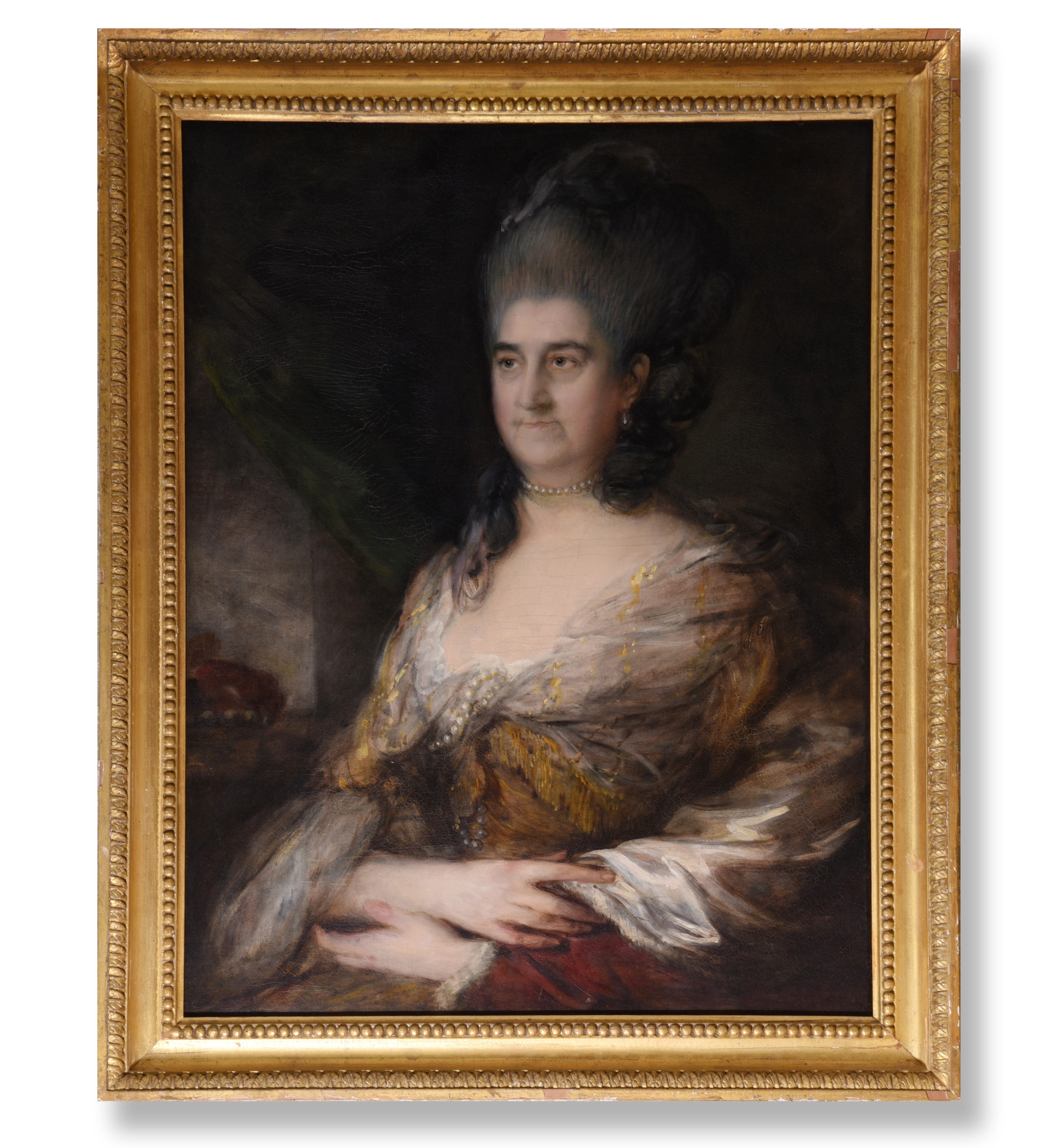 Inline Image - Lot 210: Thomas Gainsborough (British 1727-1788), 'Countess in a gold dress', oil on canvas | Est. £25,000-35,000 (+fees)