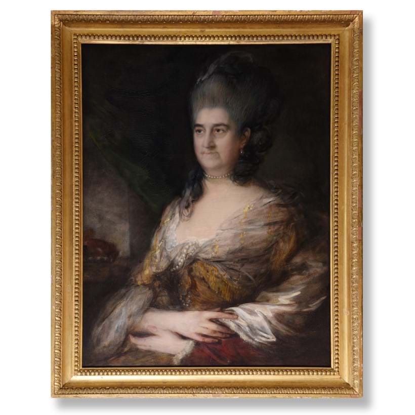Inline Image - Lot 210: Thomas Gainsborough (British 1727-1788), 'Countess in a gold dress', oil on canvas | Est. £25,000-35,000 (+fees)