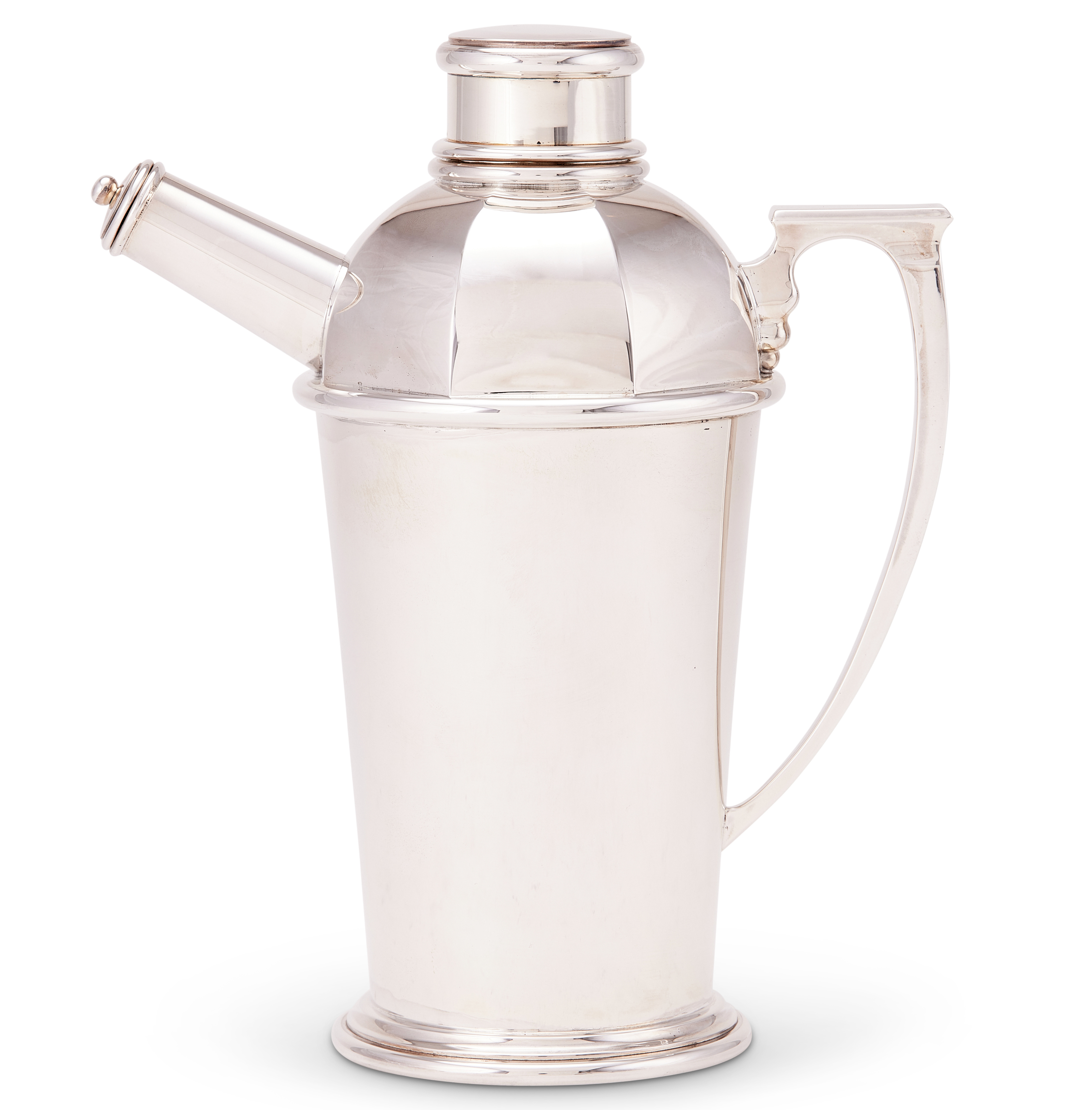 Inline Image - Lot 89: A silver straight-tapered cocktail shaker by William & Son (William Rolls Asprey), London 2003 | Est. £300-500 (+fees)