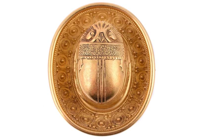 Inline Image - Lot 152: A mid 19th century historical revival gold brooch, circa 1860 | Est. £300-500 (+fees)