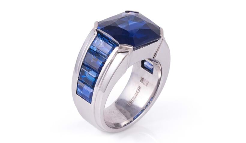 Inline Image - Lot 207: A sapphire dress ring by Hemmerle | Est. £7,000-10,000 (+fees)