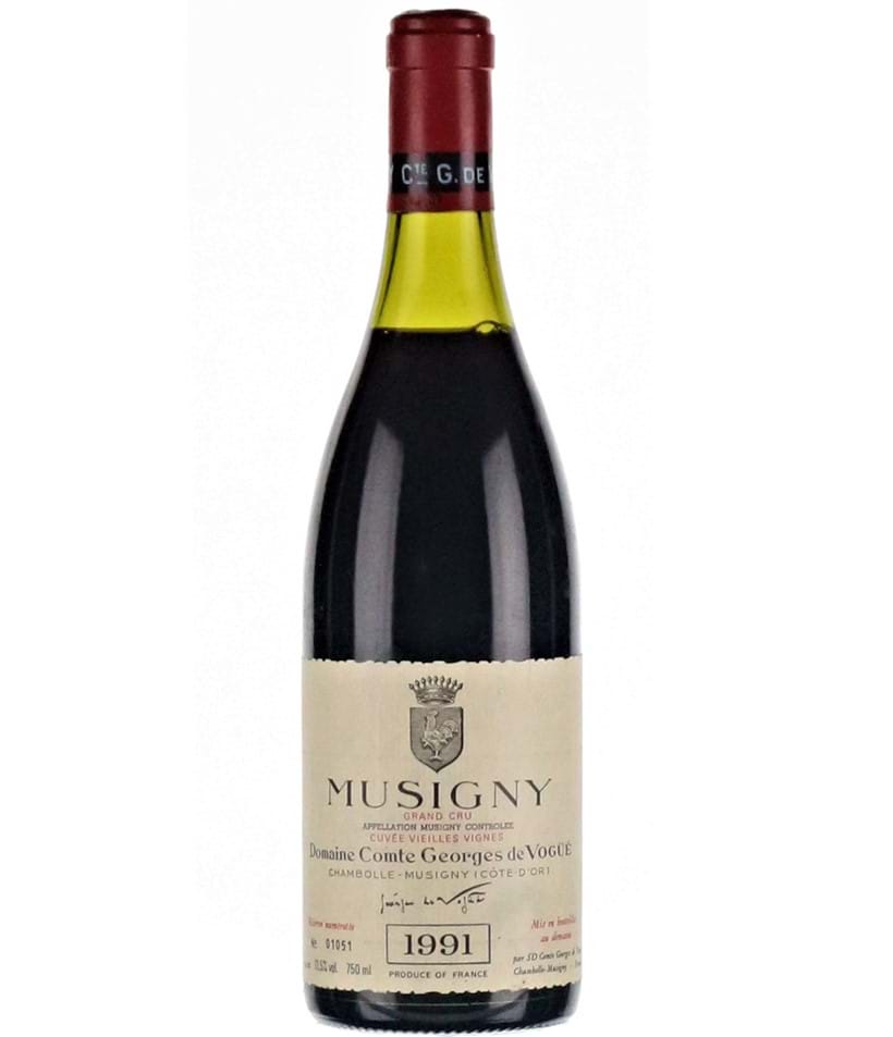 Inline Image - Lot 145: 1991 Musigny Grand Cru, Domaine Comte George de Vogue, 1x75cl | Est. £400-500 (+fees)