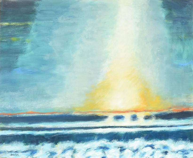 Inline Image - John Houston (Scottish 1922-2020), ‘Sea and Evening Sky, Arisaig, 2004’, Oil on canvas | Est. £3,000-5,000 (+fees)