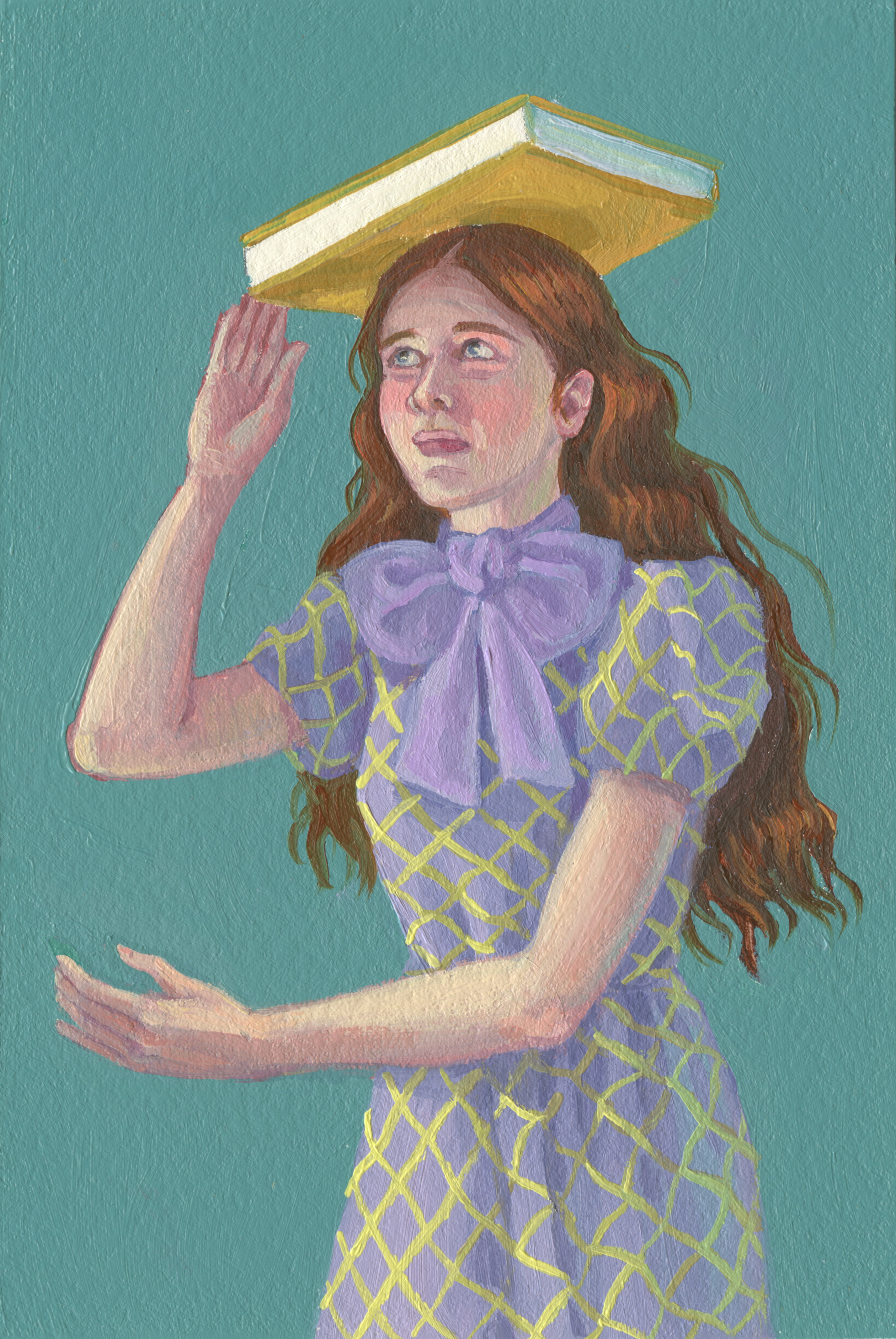 Inline Image - Lot 440: Zoe Hawk, 'Posture, 2021', Oil on Paper | Sold for £700